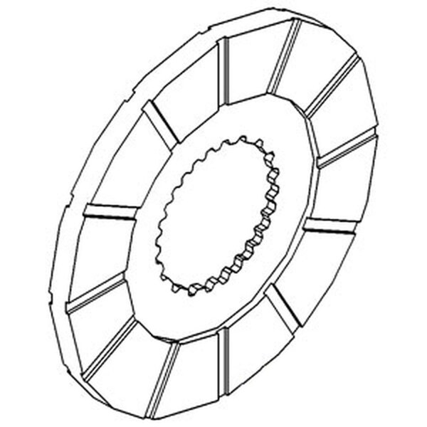 Aftermarket Brake Disc fits White / Olive Mpl Moline G750 1550 1655 2-62 2-70 106724A - main